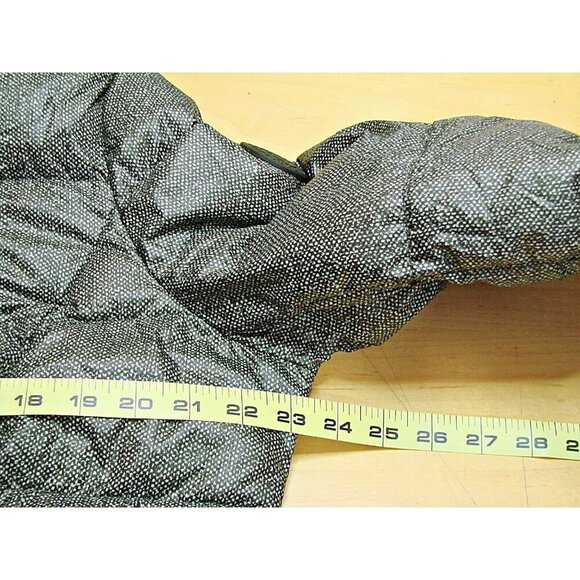 Lauren Ralph Lauren Goose Down Puffer Packable Jacket Black Grey Zip Womens XL - Picture 7 of 12